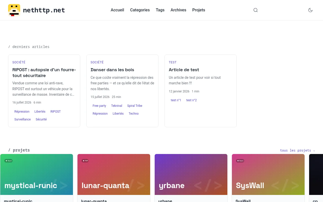 micro-blog-static screenshot